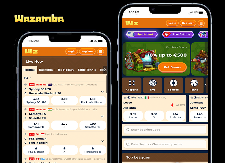 Wazamba Sports betting site 